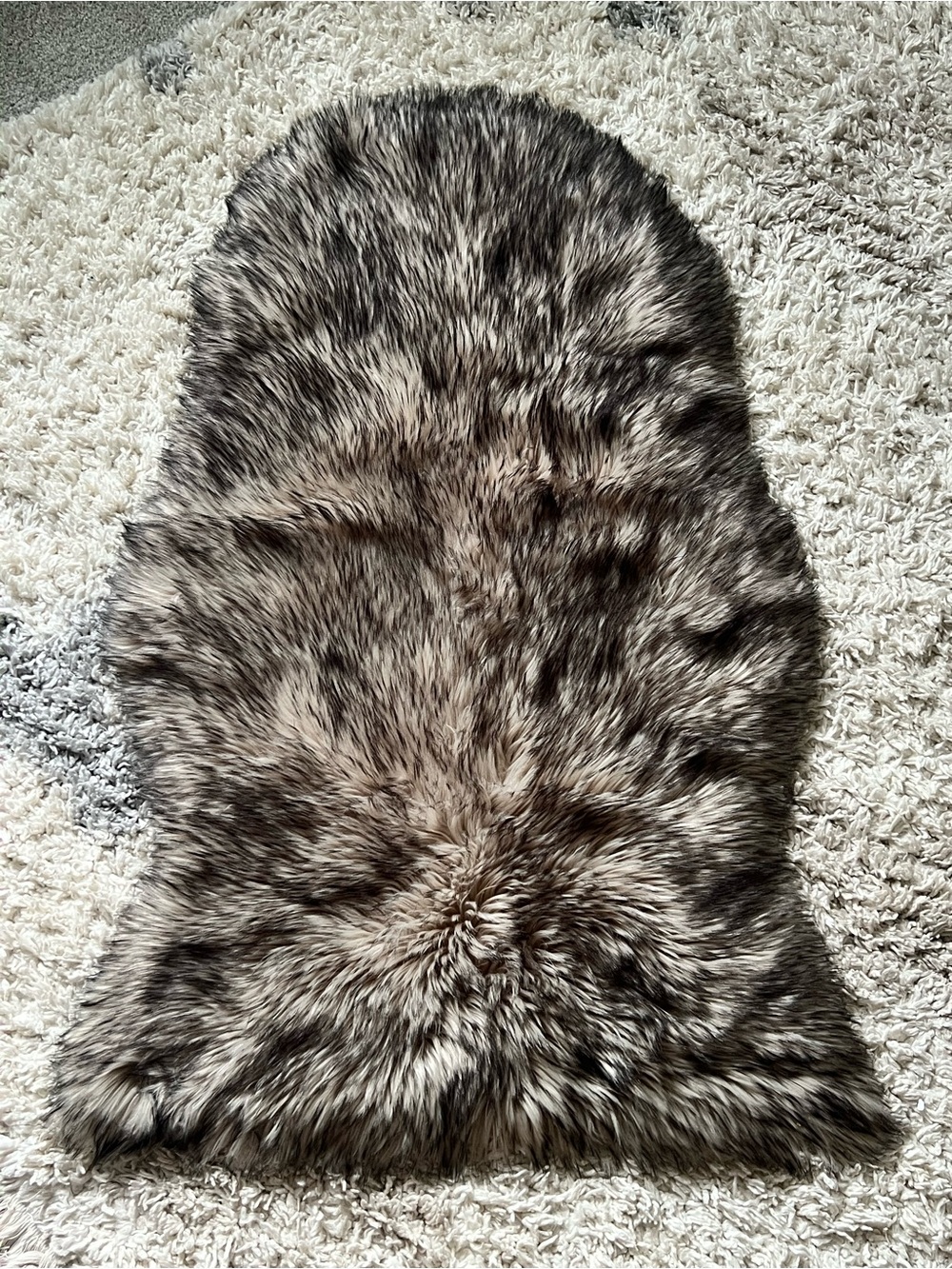 Plush Faux Fur Accent Rug